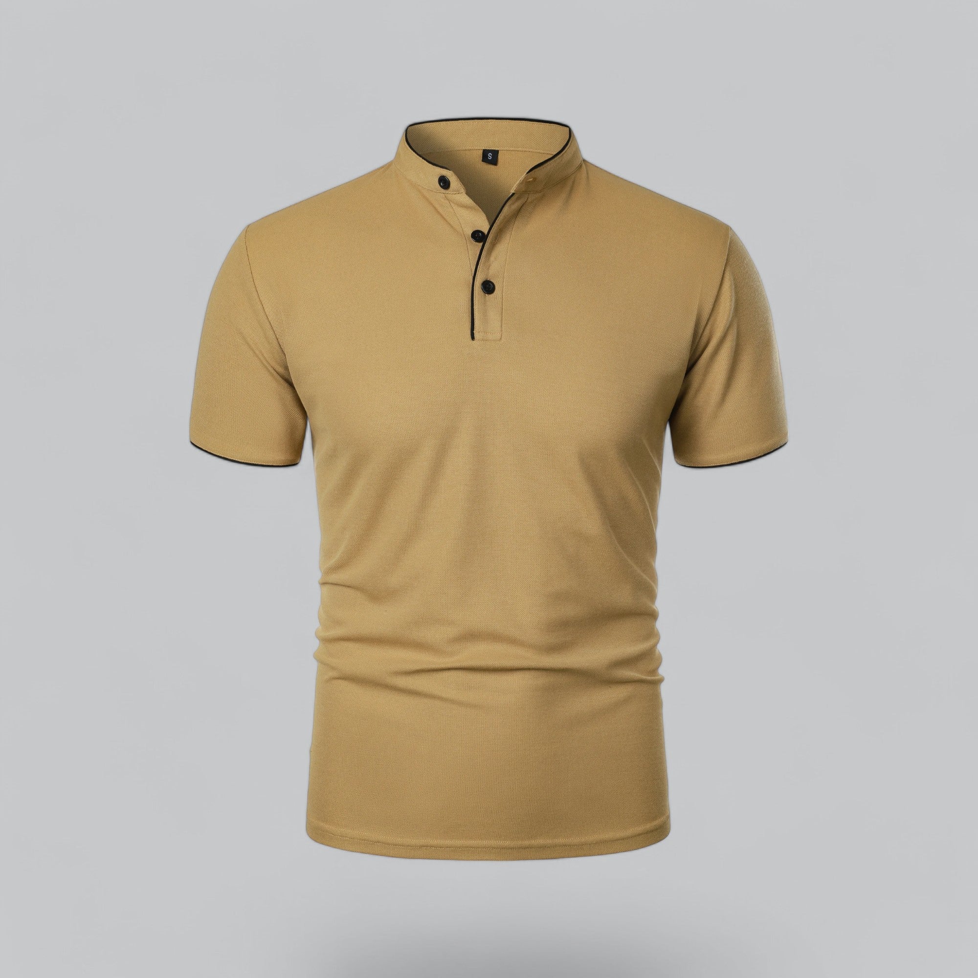 Herren Poloshirt Ohne Kragen Zeitloses Essential Im Old Money Stil