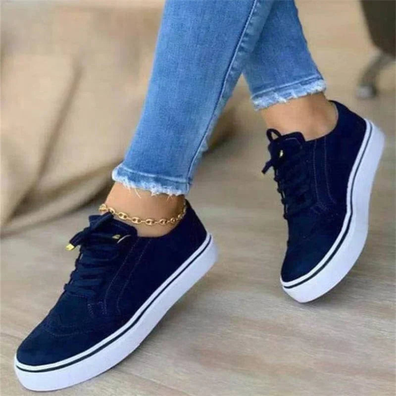 Livia Damen Lässige Plateau Sneakers Für Den Alltag