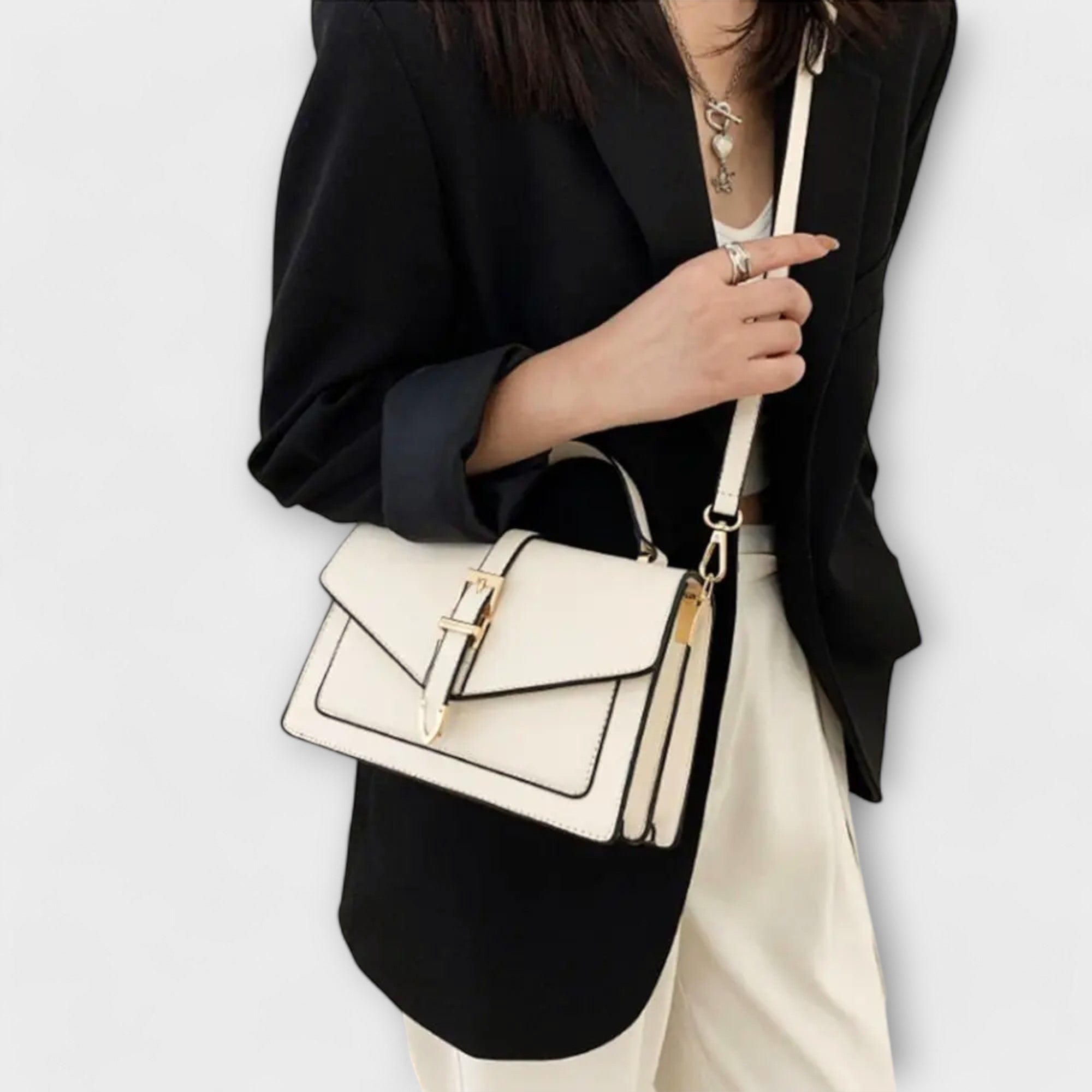 Nova Damen Klassische Elegante Strukturierte Schultertasche