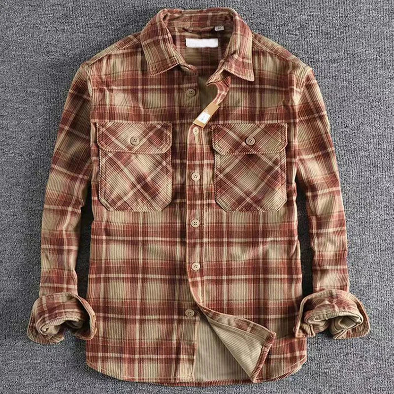 Nova Herren Freizeit Karo Flanellhemd Neue Kollektion Stil