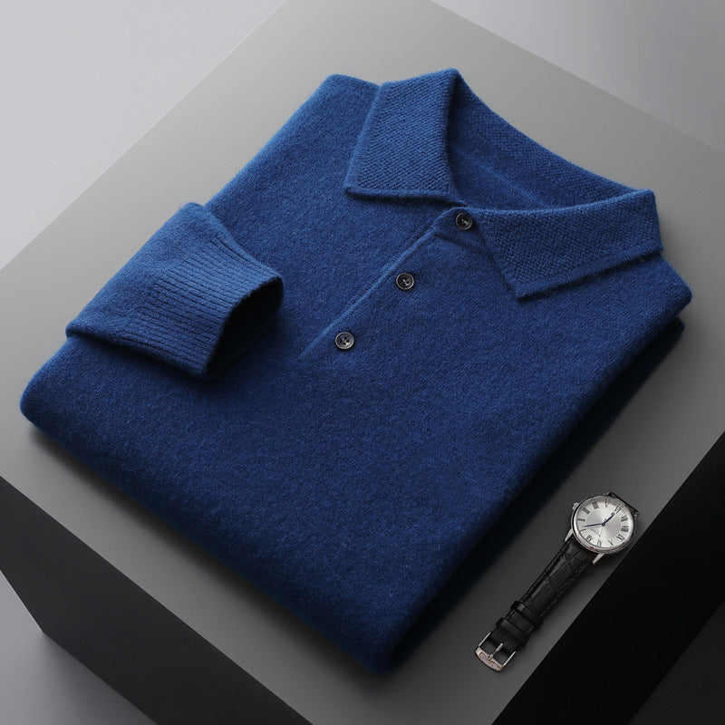 Weiches Langarm-Polohemd Mit Klassischer Passform Für Smart Casual