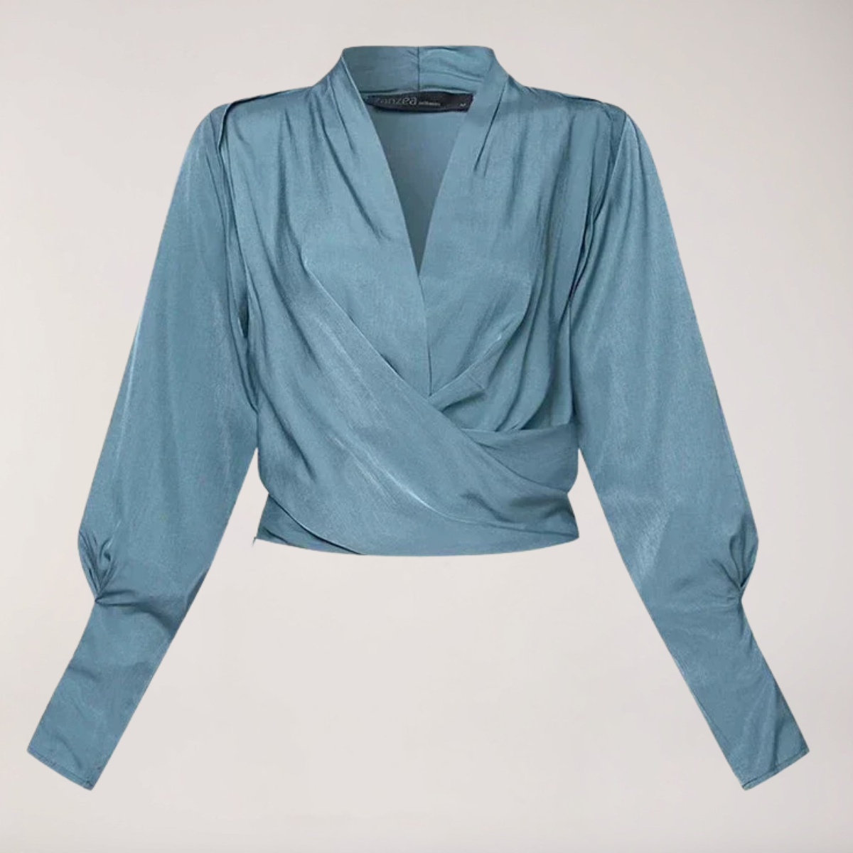 Damenbluse Mit V-Ausschnitt Und Puffärmeln Stilvolle Basic Top