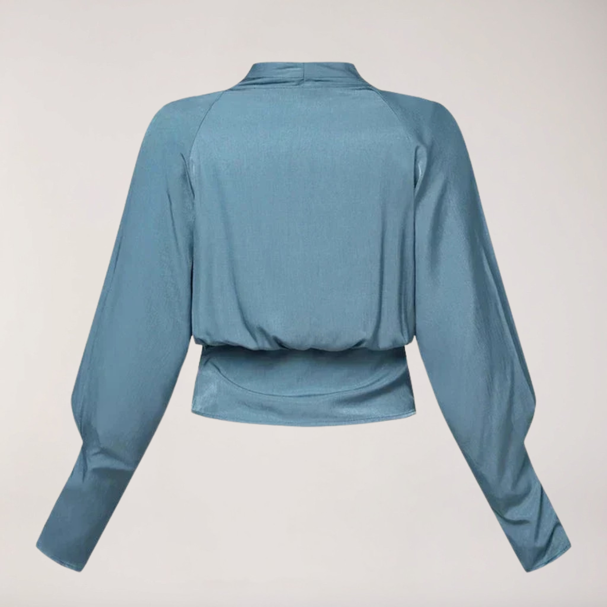 Damenbluse Mit V-Ausschnitt Und Puffärmeln Stilvolle Basic Top